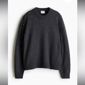h&m embellished sweater